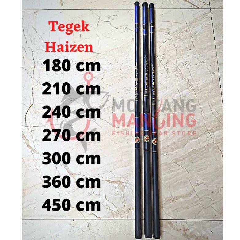 JORAN TEGEK HAIZEN SPESIAL UNTUK MANCING IKAN MICRO DAN IKAN SUNGAI LAINNYA TEGEK BAHAN FIBER LENTUR