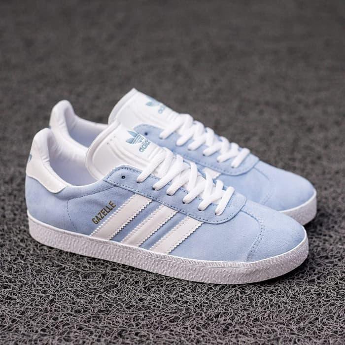 Flex12 SEPATU WANITA ADIDAS GAZELLE BLUE ICE SNEAKERS CEWEK ORIGINAL BNWB - 37 Limited