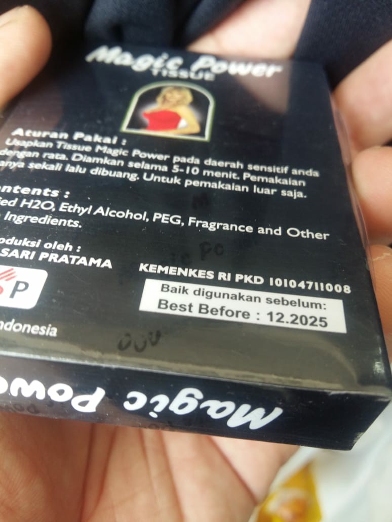 Tissue Basah Tisu Magic Hitam Tisue Magic Tisu Megic Obat Kuat Tissue Magic Asli Original