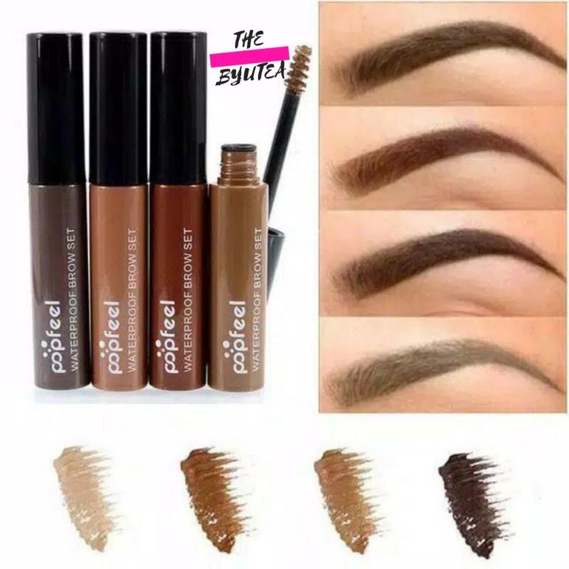 ❣️The Byutea❣️ Popfeel Eyebrow Gel Mascara Maskara Alis 4 Warna