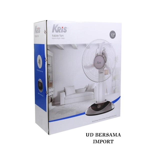 Kipas Angin Meja Table Fan 90watt Putih