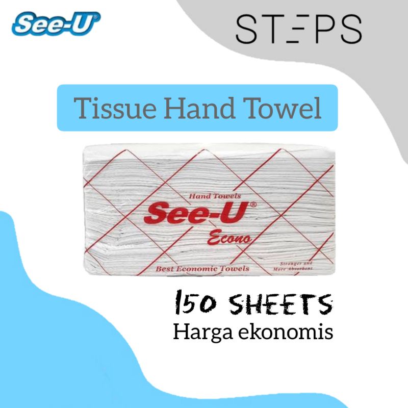 Tissue HAND TOWEL SEE-U / TISU hand towel SEE U ECONO 150 sheets