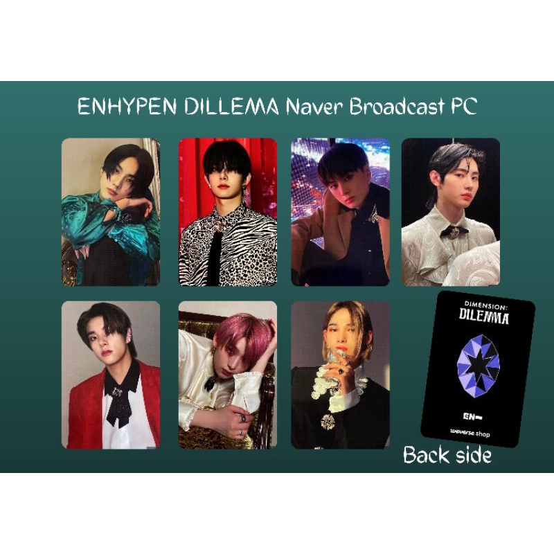 Enhypen Dillema Naver Broadcast Pc / Photocard