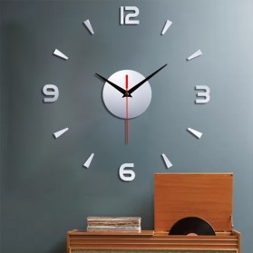 GS8 Jam Dinding DIY Wall Clock Model Long 30 CM EMOYO DIY-201 Black