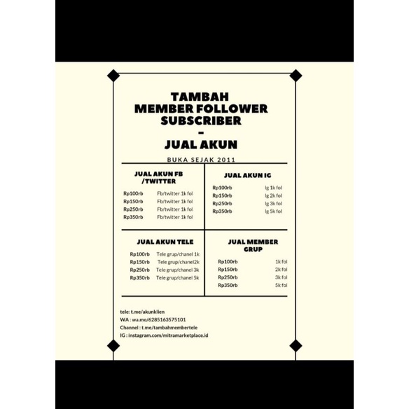 tambah akun toko hijau merah kuning