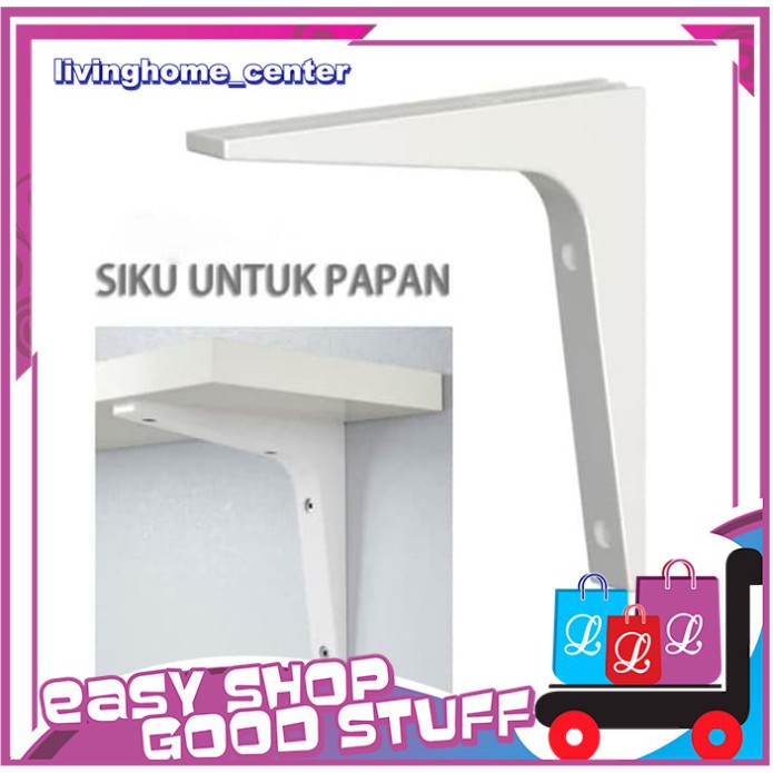 A800 Braket Siku Dinding Untuk Papan Rak Kayu Braket Dinding Dapur EKBY STODIS Braket Siku L Dinding