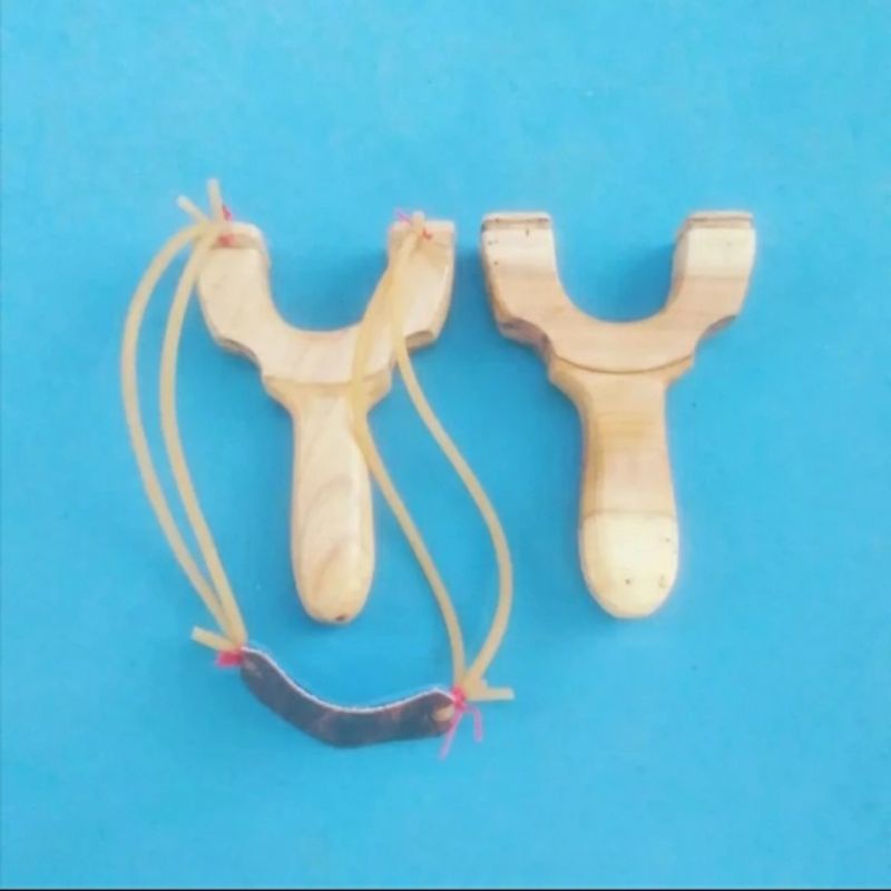 ketapel kayu jati mainan tradisional