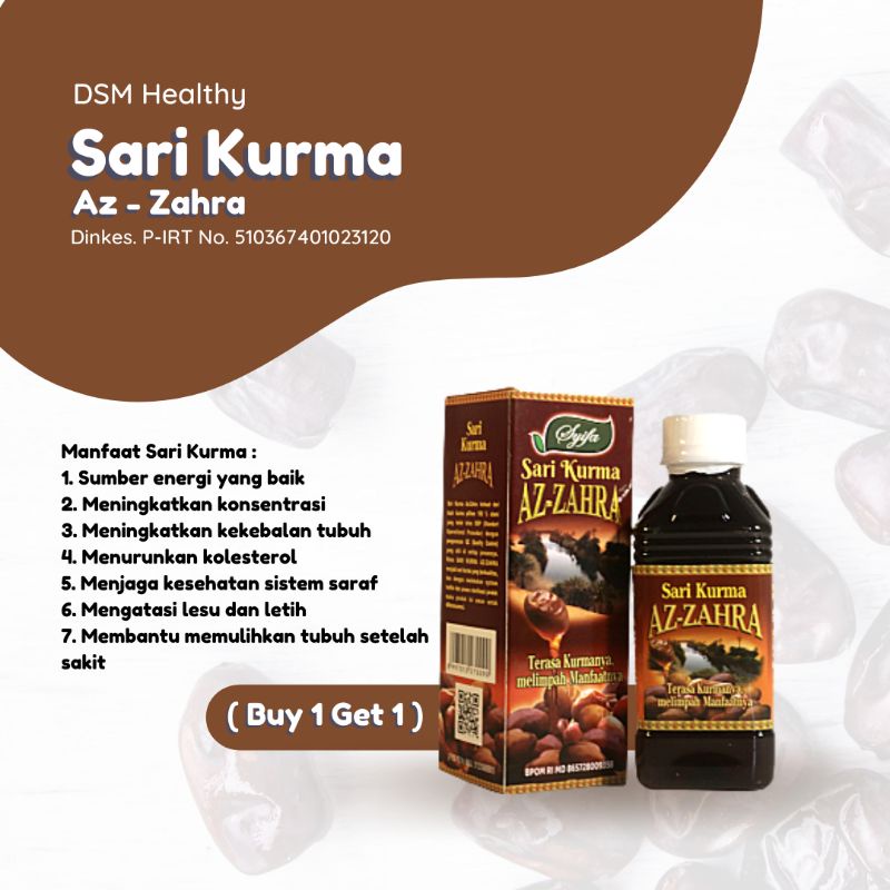 

Sari Kurma Az-Zahra 330ml (Buy 1 Get 1)