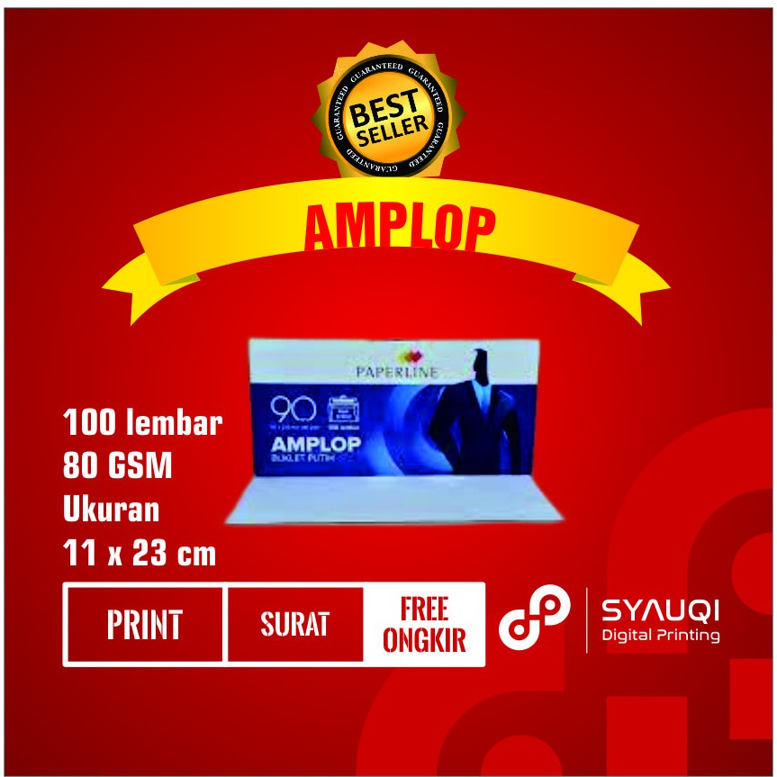 

TERMURAH! AMPLOP PUTIH POLOS PANJANG PAPERLINE 90 PPS GROSIR - PERCETAKAN SYAUQI SEMARANG