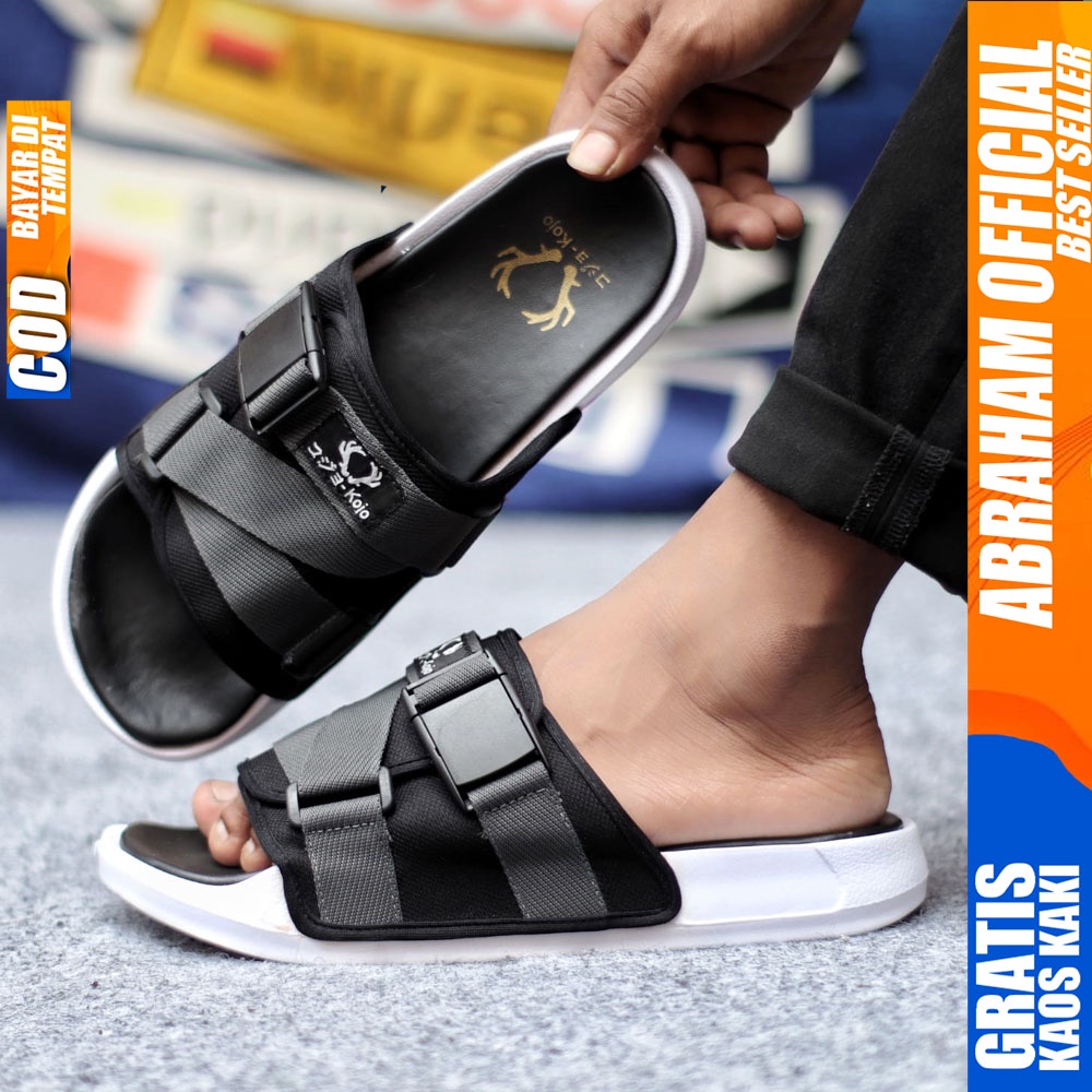 Sandal Casual Pria Sandal Slide Pria Sendal Selop Cowok Fashion Terbaru Keren