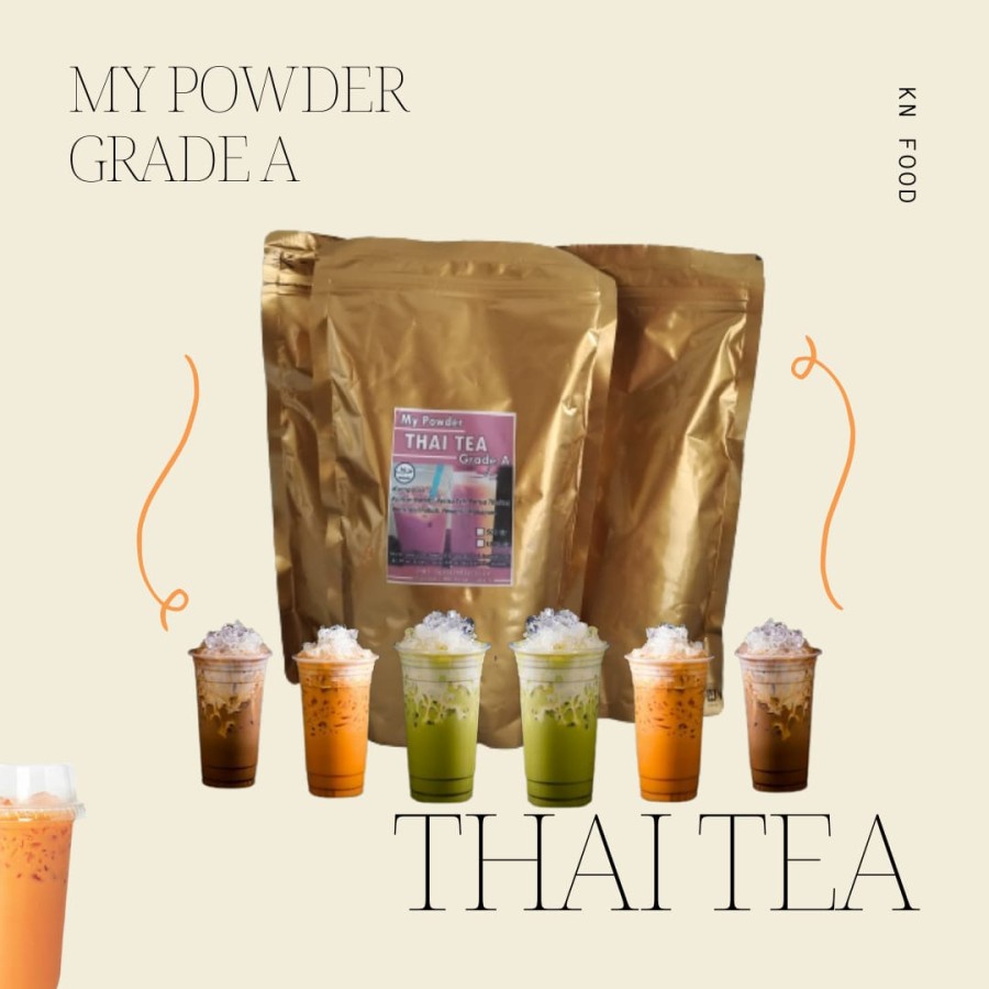 

MY POWDER RASA THAI TEA GRADE A KEMASAN 500 GRAM.