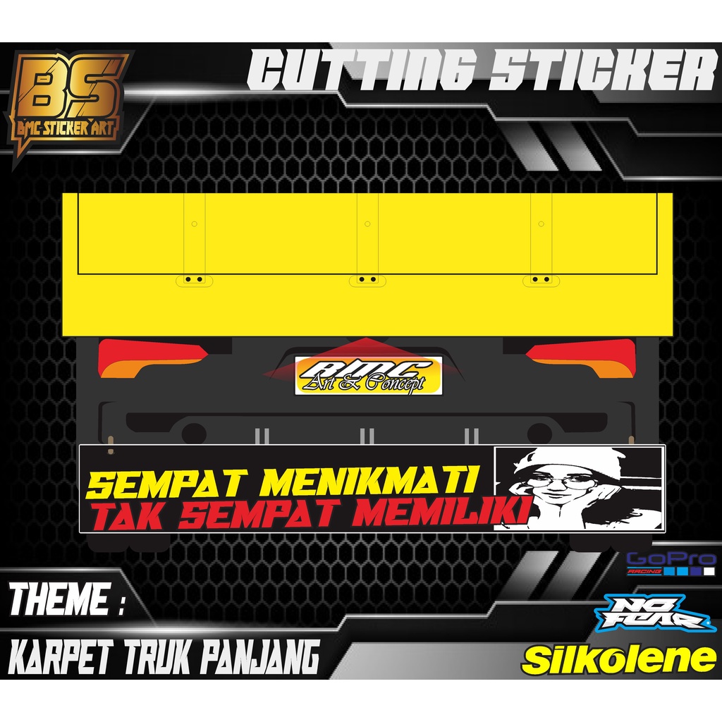 Stiker Karpet Truk Bebas Custom - Sticker Variasi Truck