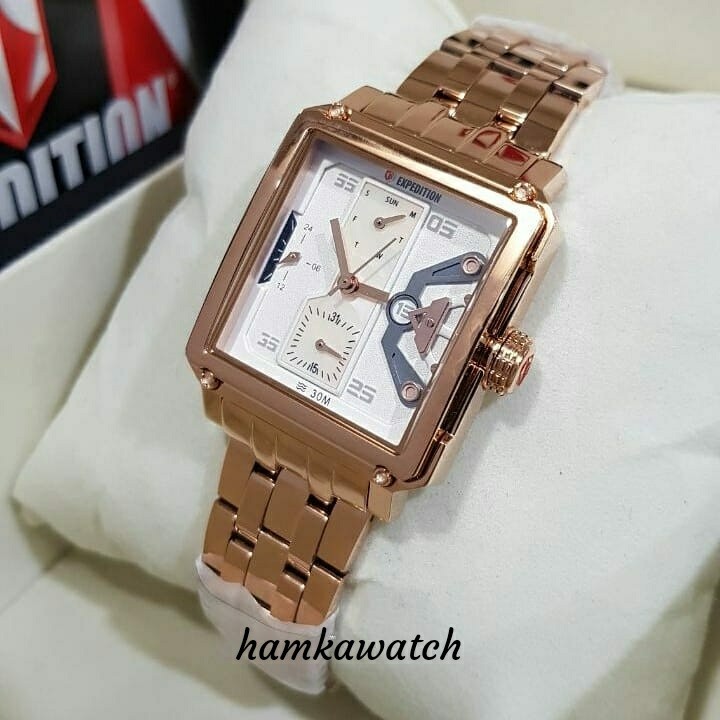 jam tangan / Watch_Id wanita Expedition original E-6695 rose gold