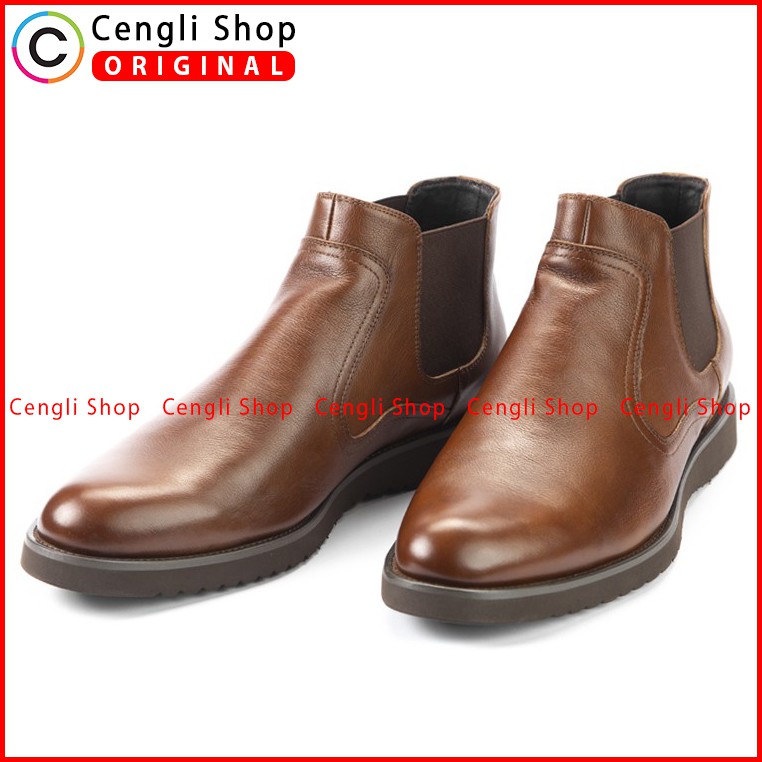SEPATU ANDREW BOOT PRIA ORIGINAL TERBARU CASUAL KULIT ORI COKLAT ANM10
