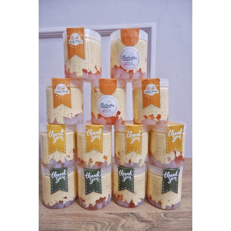 MANGO SAGO Creamy IN JAR 600 ML dessert sehat segar dan halal