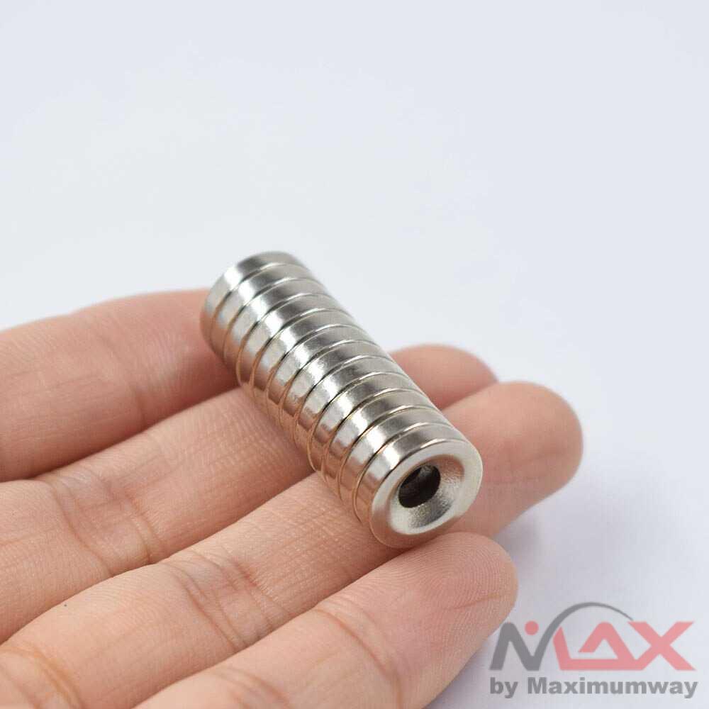 Taffware Strong Neodymium Magnet NdFeB N35 10x3mm 30 PCS - D21 Warna Silver