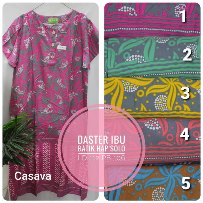 Best Seller # Daster Ibu Batik Hap Solo Daster Batik Hap Daster Busui Daster Premium