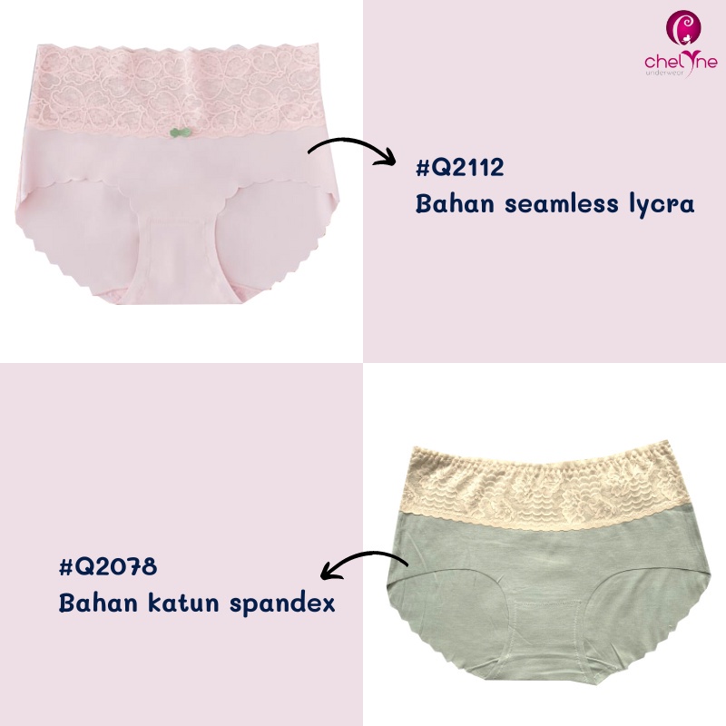 CD Wanita Chelyne Q2078 / Q2112 Dengan Bahan Premium Dan Lace Menarik