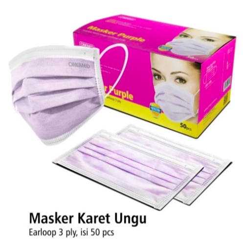 Masker Medis Ungu Onemed 20 Box