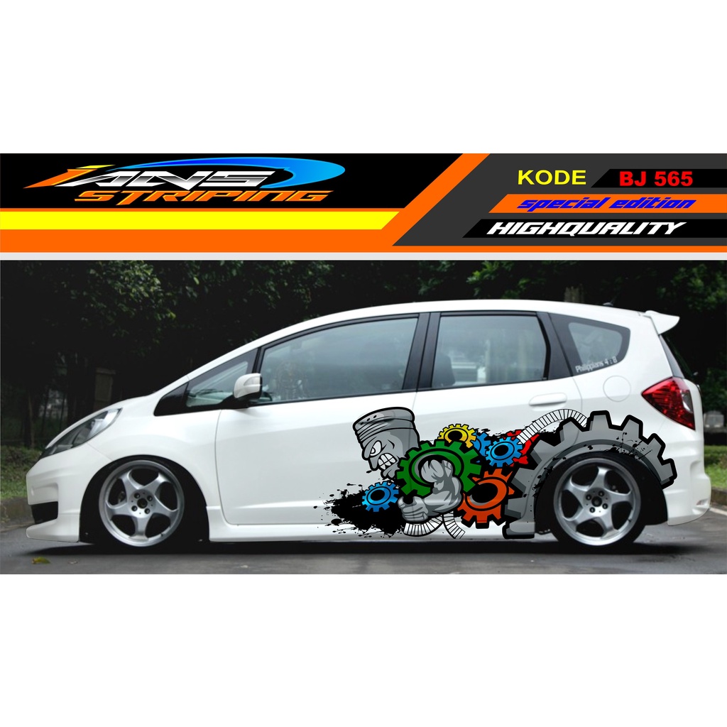 PROMO STIKER MOBIL HONDA JAZZ DATSUN SWIFT / DECAL STIKER MOBIL / VARIASI STIKER MOBIL / DECAL MOBIL