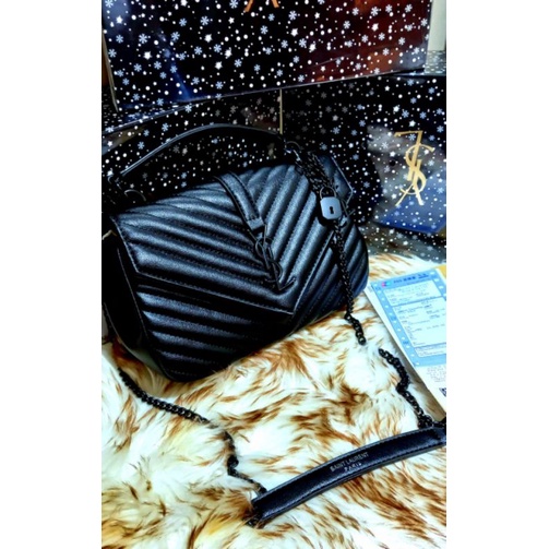NEW YSL BAG CHEVRON / MIRROR 1:1 / TAS KULIT / WITH BOX AND NOSER / REAL PIC / TAS BRANDED