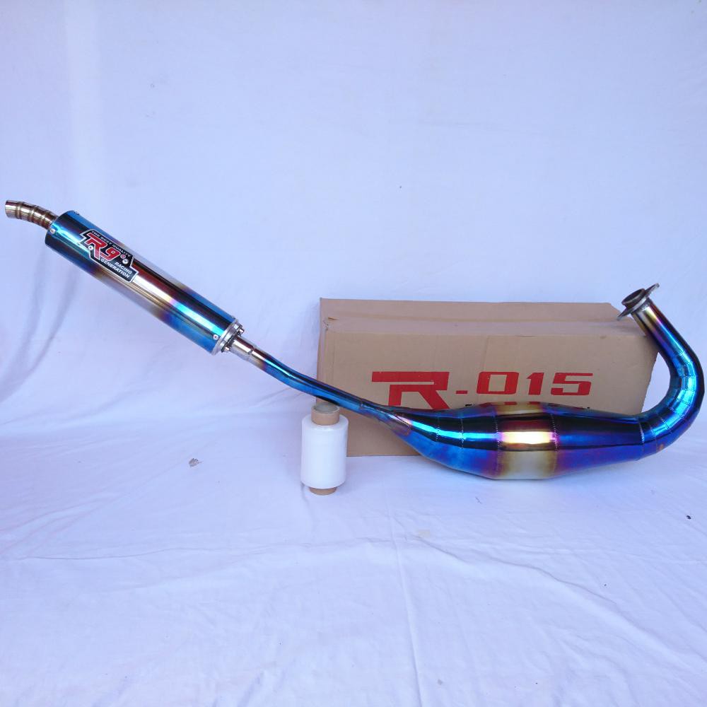 Knalpot R9 Blue Series Full Set RX King RX Z RX Special Satria