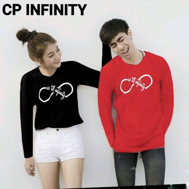 CP INFINITY HARGA  SEPASANG BAJU  COUPLE  KAOS PASANGAN READY 