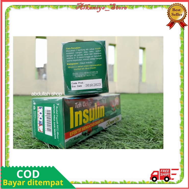

Teh Insulin Diabetes Obat Herbal Kencono Sari Diabet Original Paling Ampuh Isi 20 Tea Bag Promo