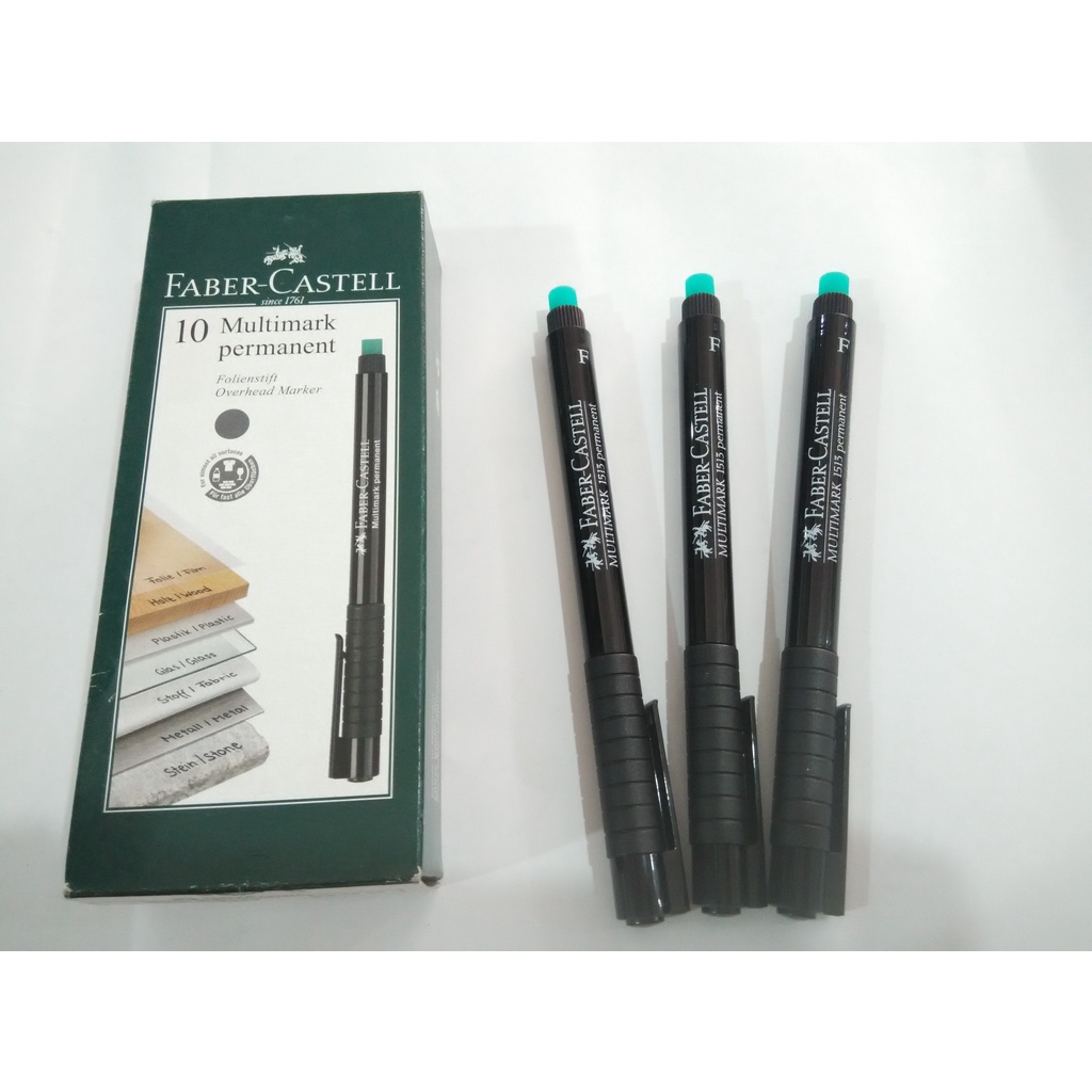 

Spidol OHP / Multimark Permanent Faber Castell Hitam