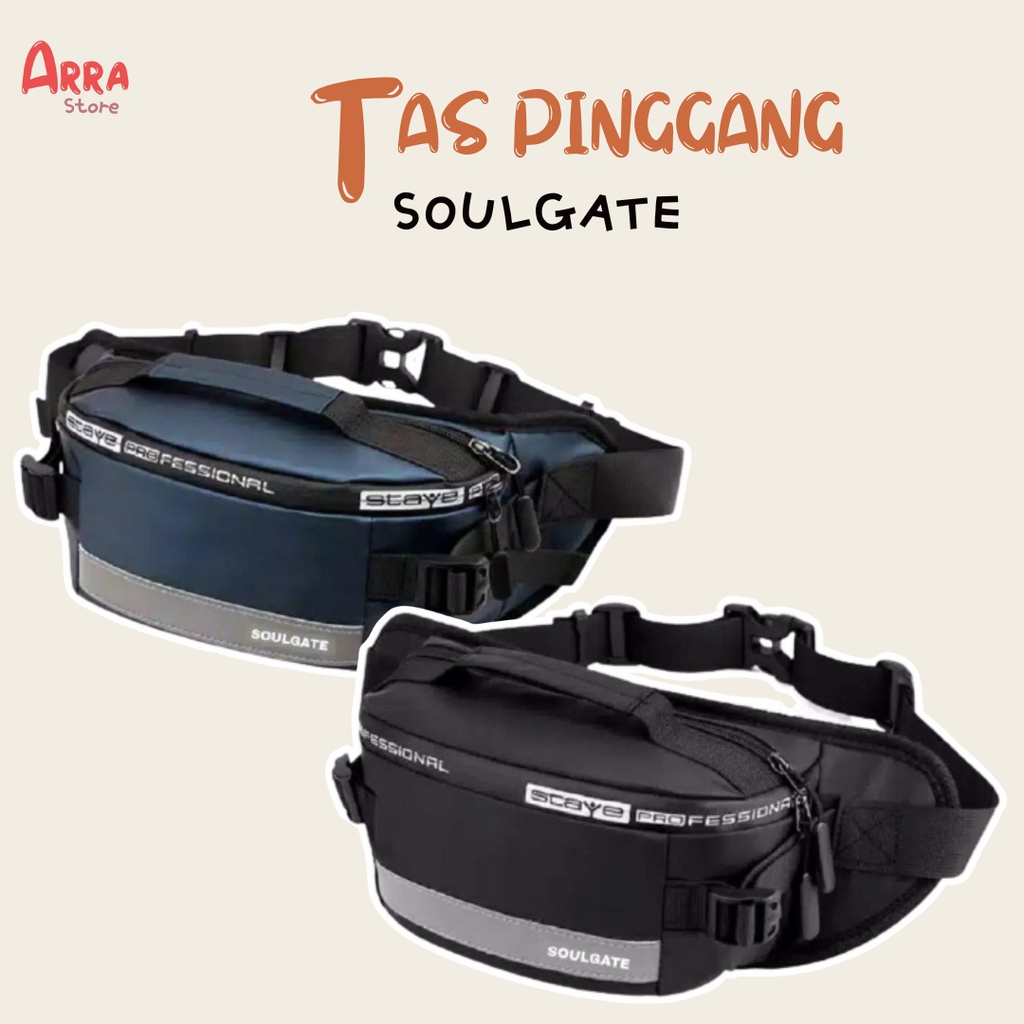 Tas Pinggang Pria Soulgate Waistbag Waterproof Mikro Premium