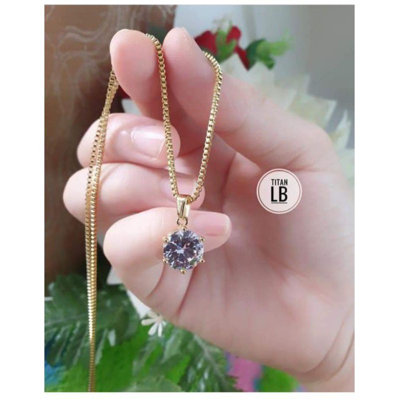 KALUNG MATA SATU LAPIS EMAS 18K ANTI KARAT