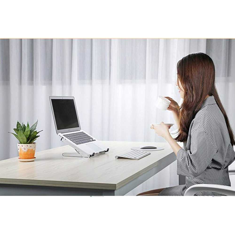 BUBM N1 Adjustable Foldable Laptop Stand Aluminium - DNZJ-02 (ORI)