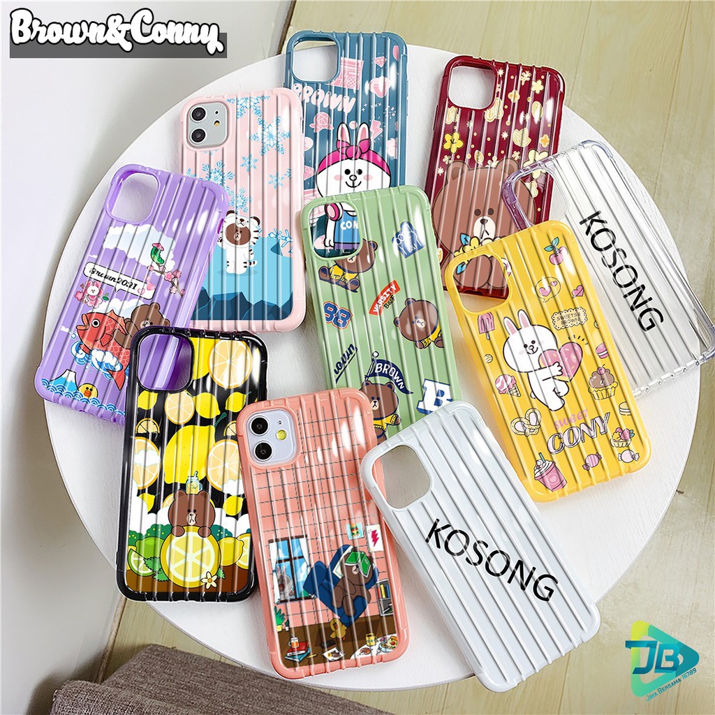 SOFTCASE BROWN&amp;CONNY REALME C1 C2 C3 U1 2 2 PRO 3 PRO 5 5I 5S 6 PRO X XT C11 C12 C15 NARZO JB2997
