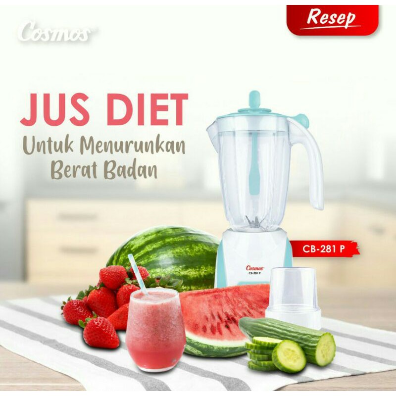 BLENDER COSMOS CB-281 P 2in1 / BLENDER COSMOS 2 liter CB281P / BLENDER COSMOS KAPASITAS 2 liter