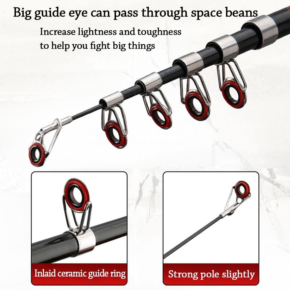 TOP Telescopic Fishing Rod SuperHard Travel Adjustable Alat Pancing