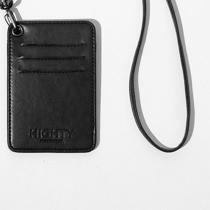 HIGHTY Black Cardholder Lanyard
