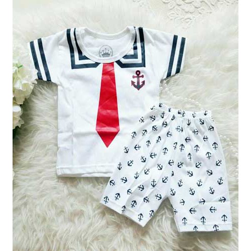 Baju Bayi Laki Laki Setelan Pakaian Bayi Dasi Sailor Tie