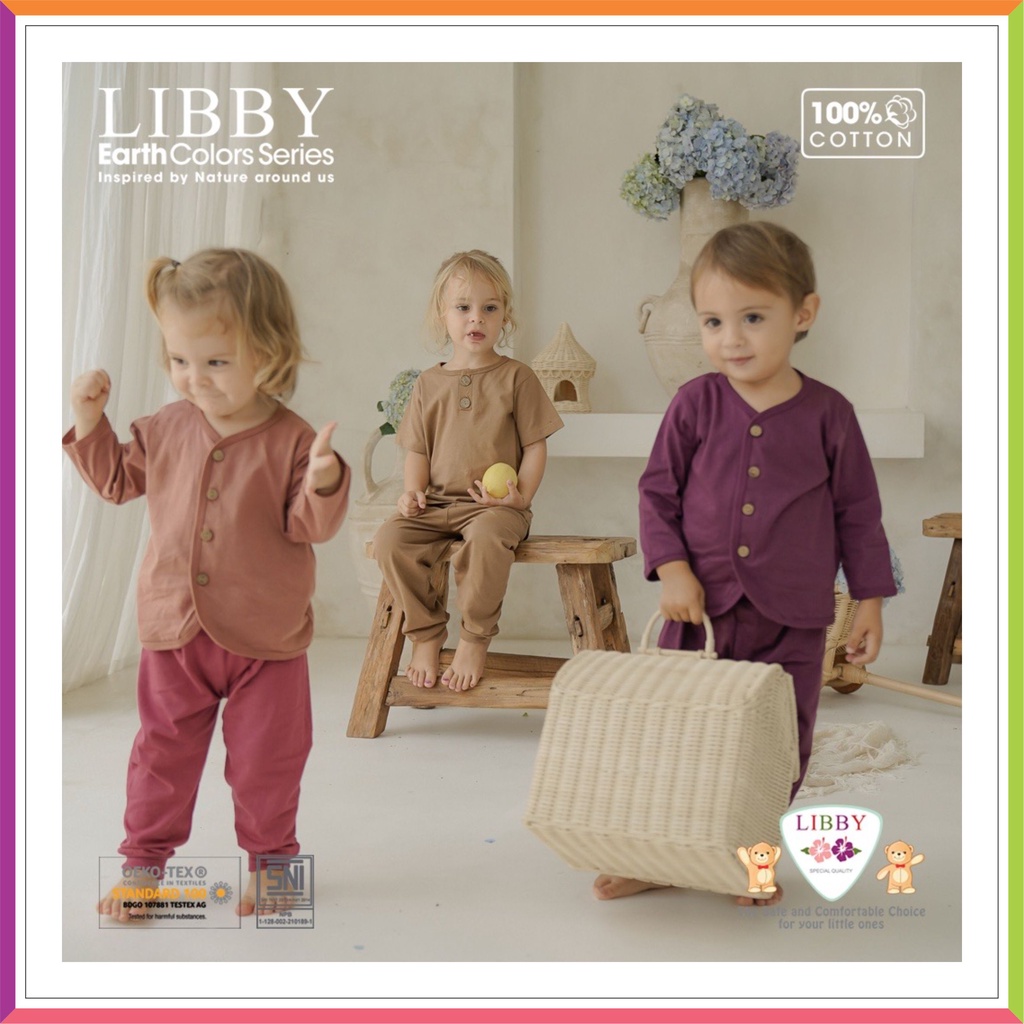 ❤ Fashionbabies ❤ [ TERBARU ] LIBBY COMFY SET SERIES 2 | SETELAN KANCING PANJANG