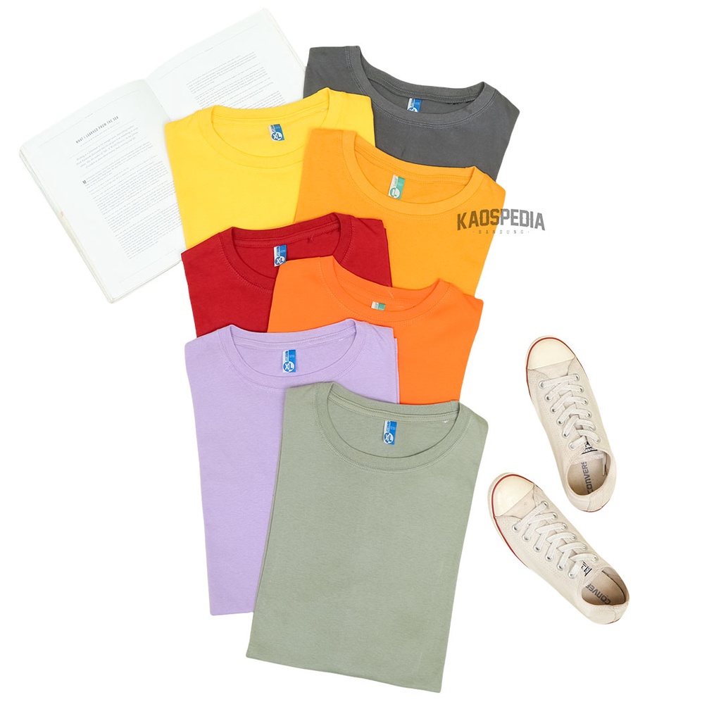 KAOS POLOS COTTON COMBED 30S LENGAN PENDEK PRIA WANITA-4