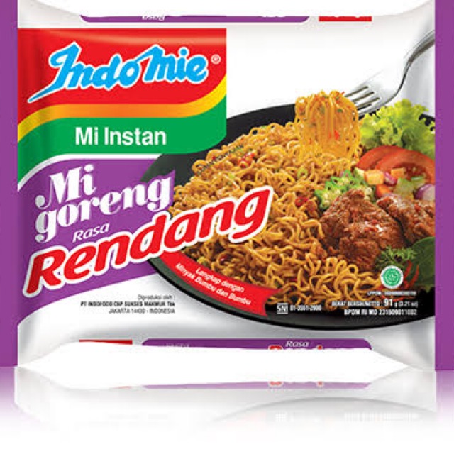 

[ISI 5 BIJI] Indomie goreng rendang 91gr