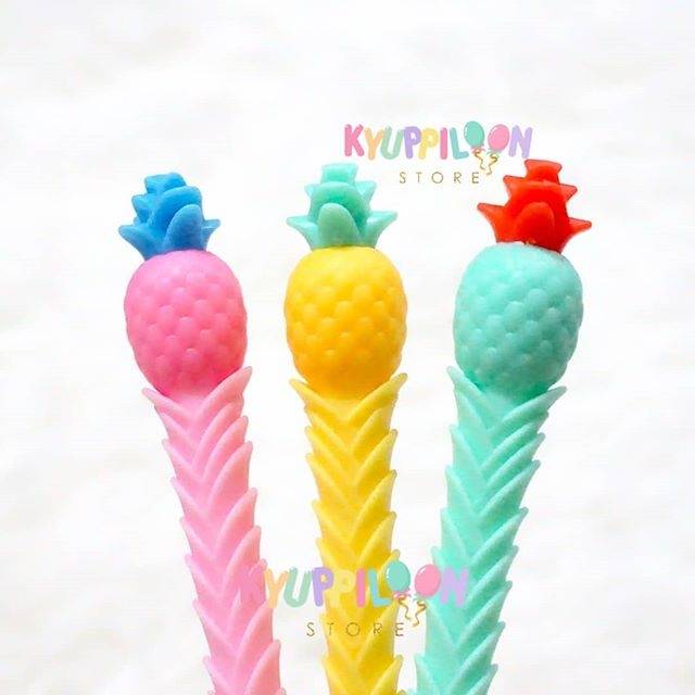 

1Lusin Gel Pen Lampu Nanas / Gel Pen Karakter / Gel Pen Lucu / TERMURAH