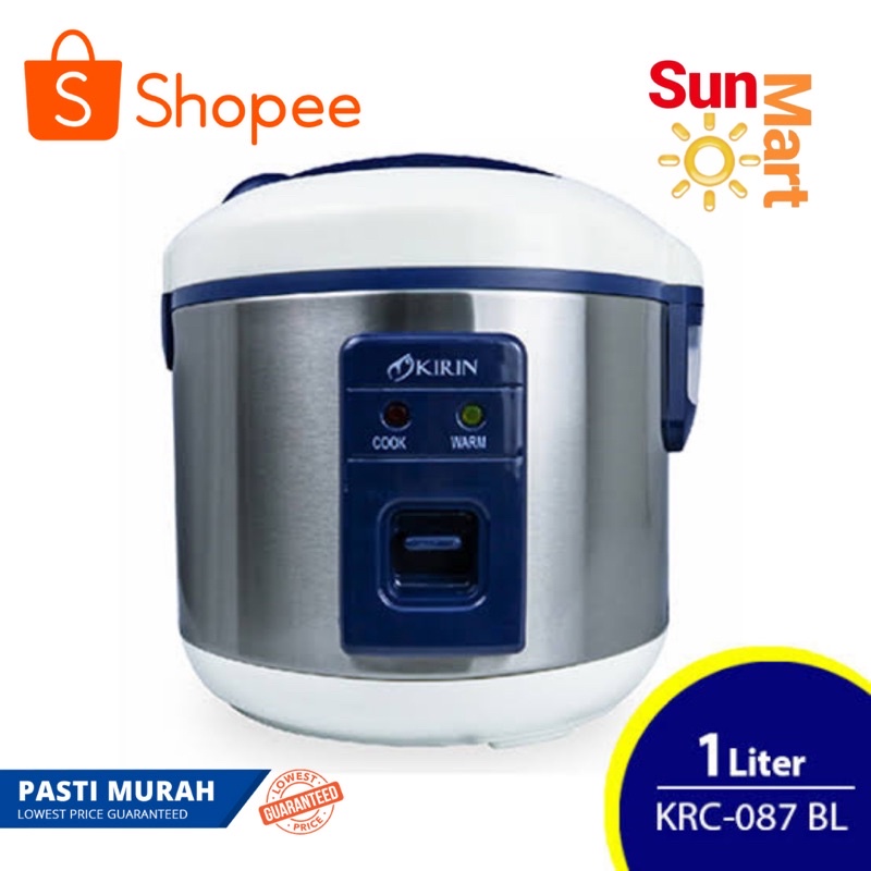 KIRIN MAGIC COM KRC 087 1 LITER MINI RICE COOKER STAINLESS STEEL KIRIN PENANAK