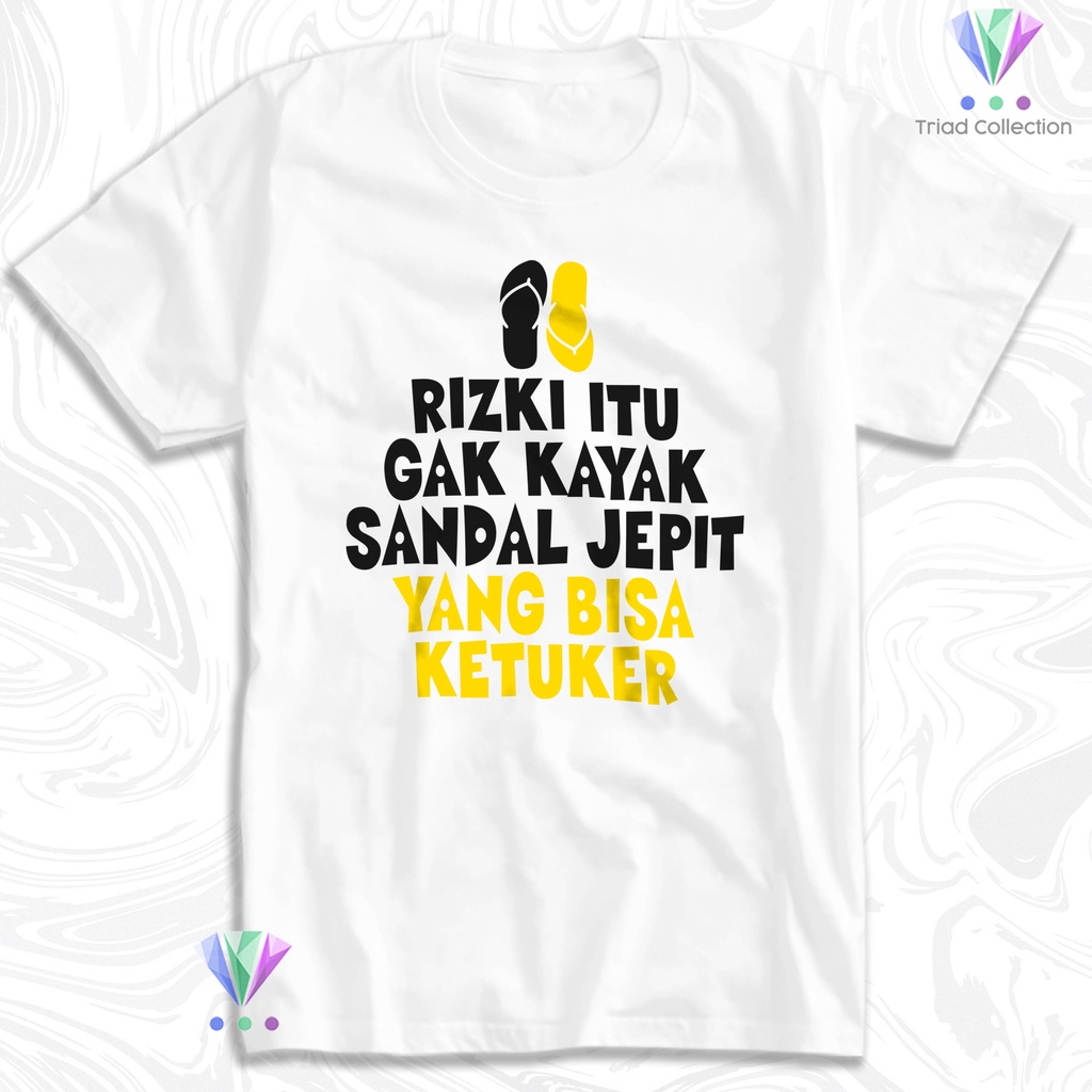 Tshirt Baju Kaos Distro RIZKI TIDAK TERTUKAR / Kaos Distro Pria Wanita