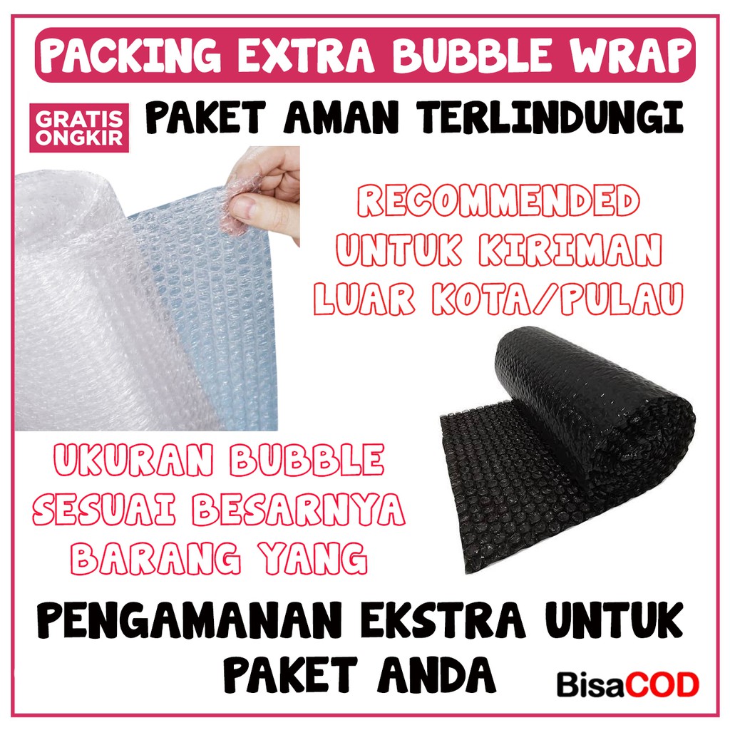 BUBBLE WRAP PACKING EXTRA MENGHINDARI PAKET RUSAK / BUBBLE / BUBLE WRAP / BUBBLE WRAP