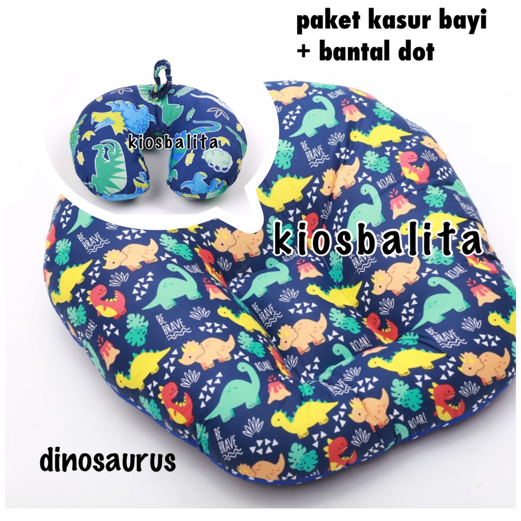 PAKET KASUR  BAYI 2in1 MULTIFUNGSI SOFA BAYI BANTAL DOT BAYI