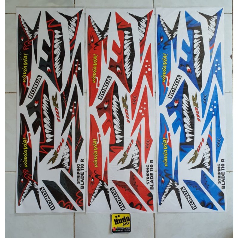 STRIPING VARIASI BALADE 110 LAMA SHARK HIU - STRIPING BLADE LAMA - STRIPING BLADE 110 VARIASI - STRI