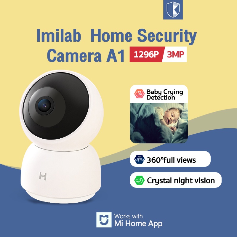 Xiaomi Mi Home Smart Security Camera Gimbal Edition 2k 1296P CCTV Wifi IP Camera Xiaomi Mi cam 360°-IMILAB A1 1296P
