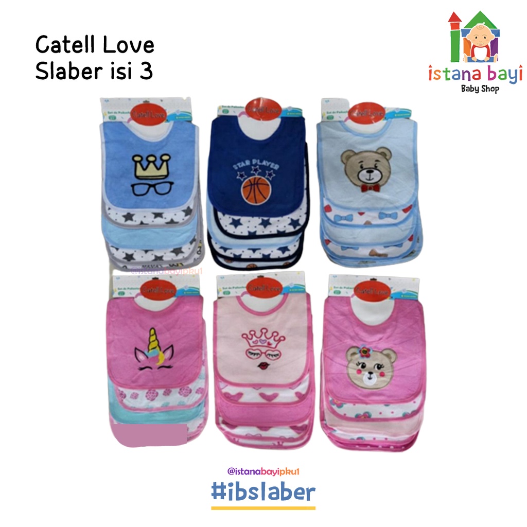 Catell Love Slaber 5in1 / 3in1 boy &amp; Girl - Celemek Bayi