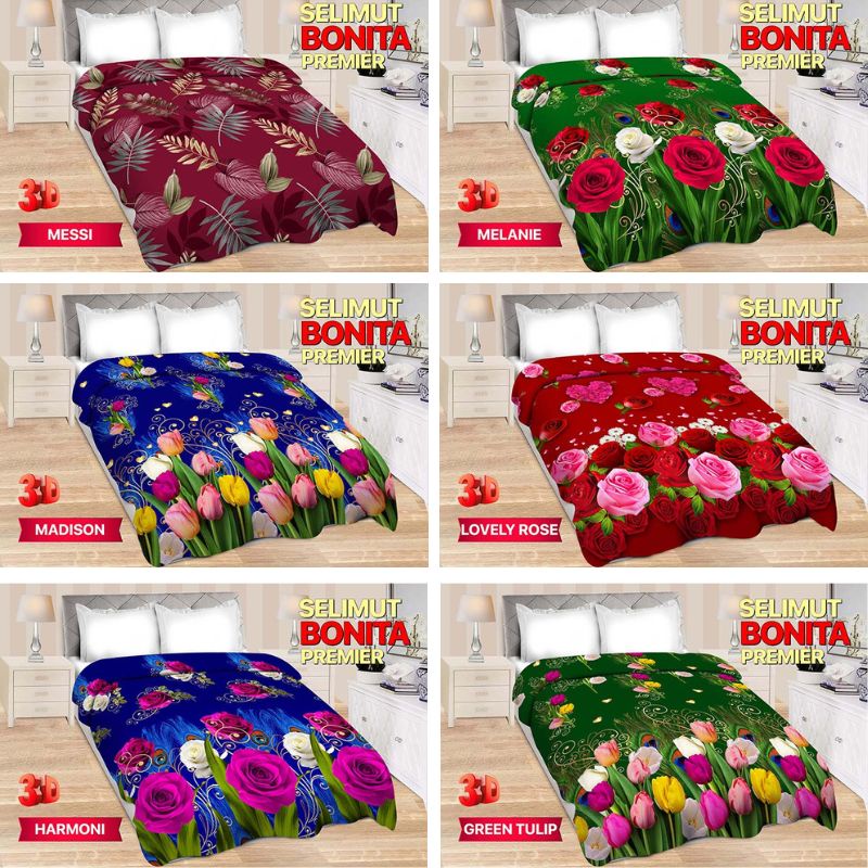 Rc Bonita Premier Selimut/Slimut Dewasa Minimalis dan Karakter Ukuran 160x200cm Murah