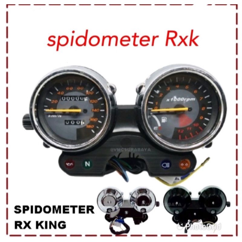 SPEDOMETER SPIDOMETER ASSY RX KING NEW BLACK